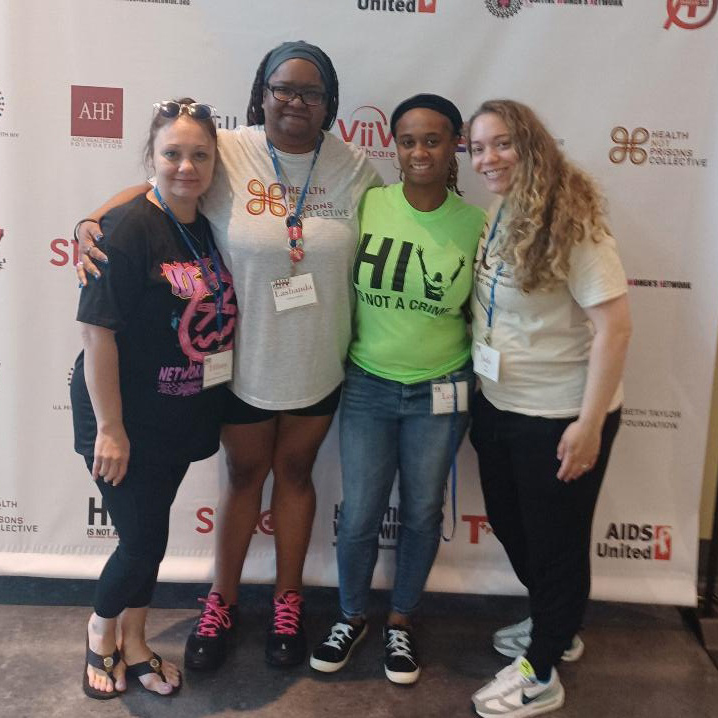 Tennessee advocates Tiffany Moore, Lashanda Salinas, Leah Freeman with Jada Hicks.