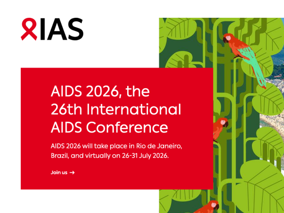 Photo of Rio beach with red box with event details in white type and IAS logo in the corner.
