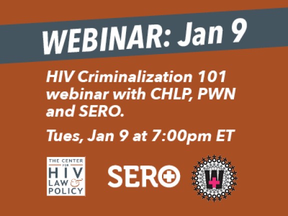 HIV Criminalization 101 Webinar Logo Graphic