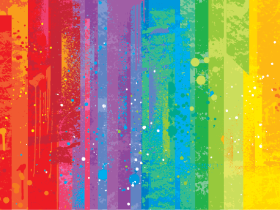 Rainbow Stripes and Splatter Stock photo image