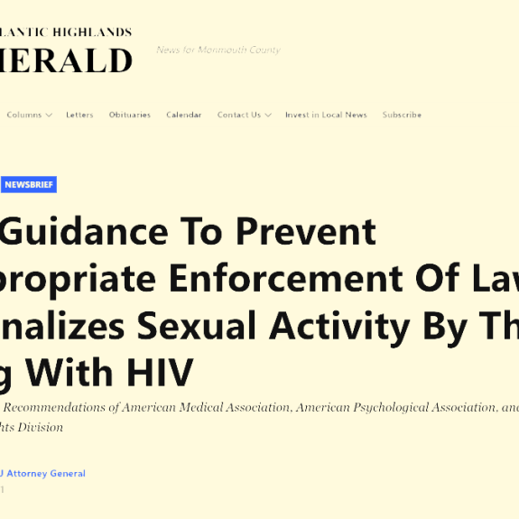 Screenshot of Atlantic Herald Headline about New Guidance