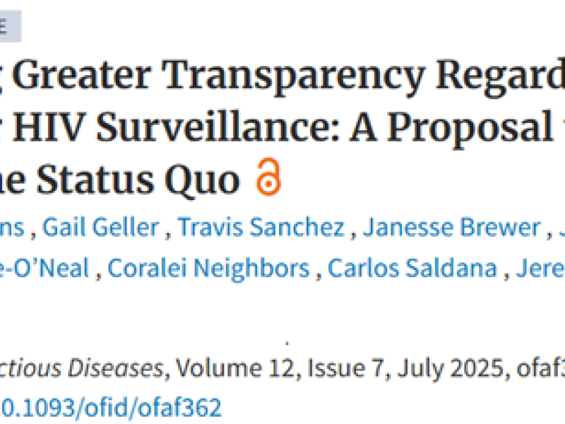 Screenshot: Achieving Greater Transparency Regarding MHS