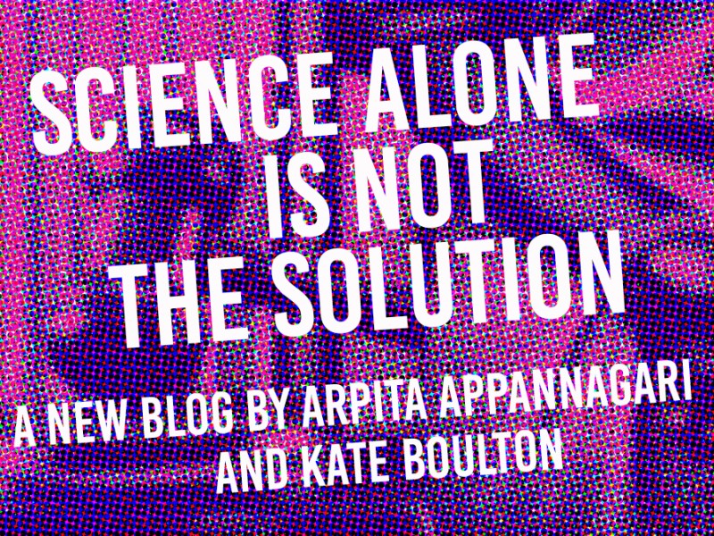 Science Alone is Not a Solution Blog Logo Graphic