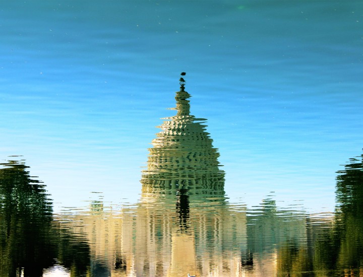 Reflection of Capitol Building, Photo by Kendall Hoopes