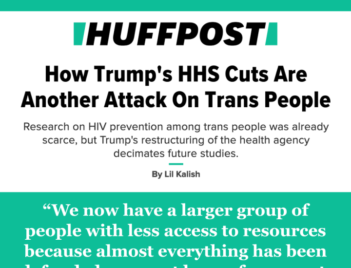 Screenshot of HuffPost logo, headline and quote from Mandisa.