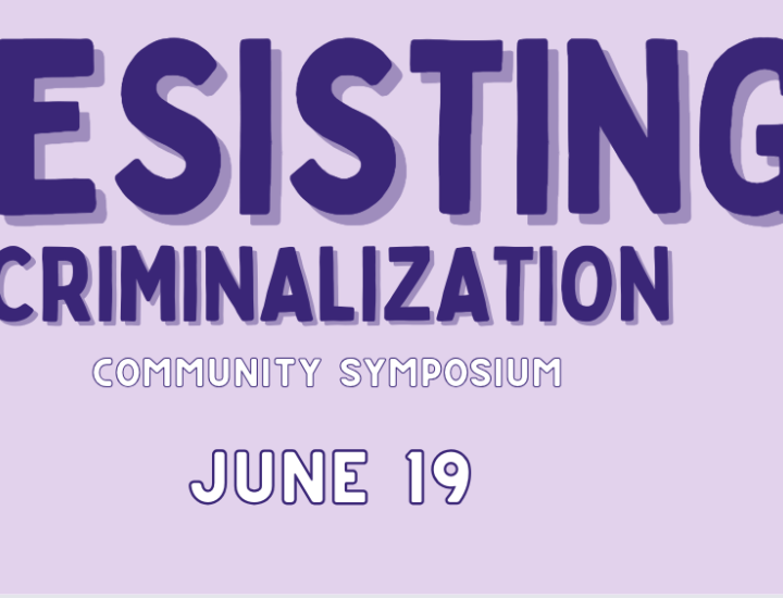 Light purple background with Louisiana Abortion Fund logo and three raised fists in purple, maroon and orange with event details in dark purple.