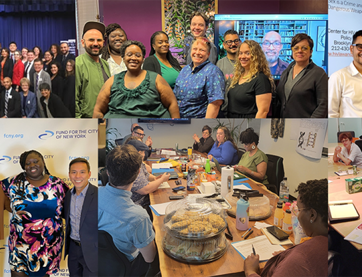 Collage of archival group photos.