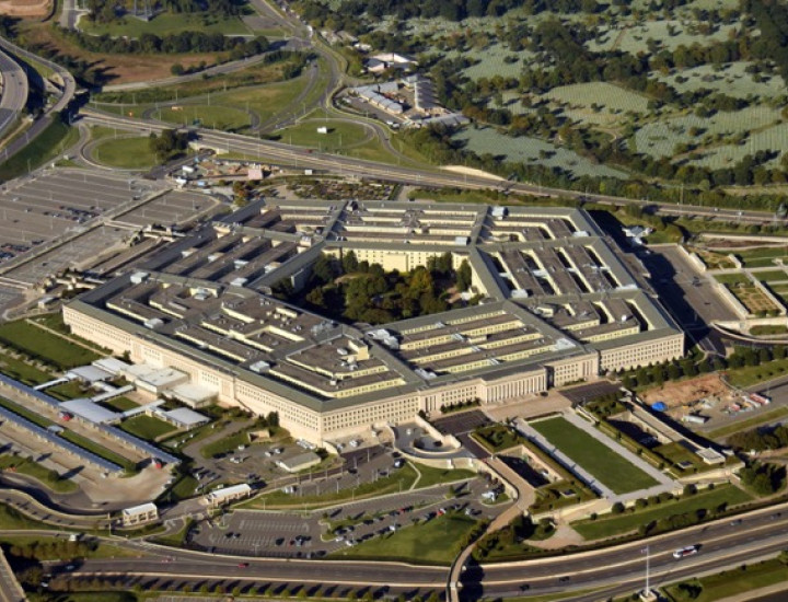 Aerial view of the Pentagon