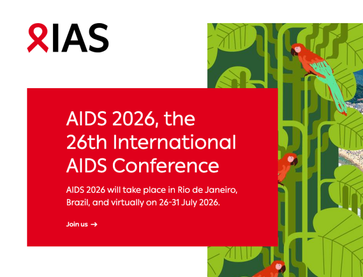 Photo of Rio beach with red box with event details in white type and IAS logo in the corner.