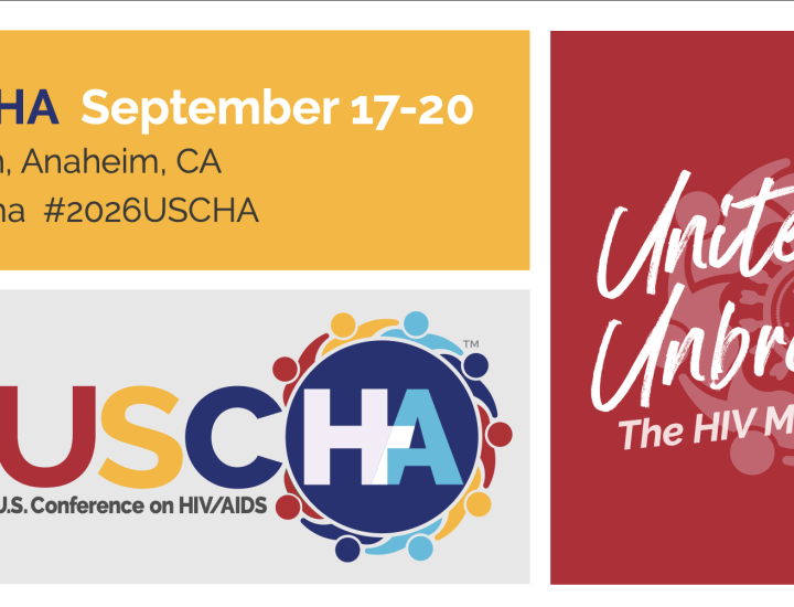 USCHA logo in grey box, NMAC logo in dark blue box, event details in yellow box, slogan "united and unbreakable" in a red box