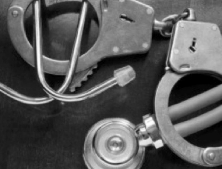 Handcuffs and Stethoscope