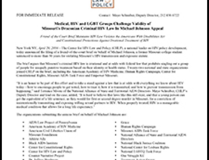 Michael Johnson Press Release Thumbnail