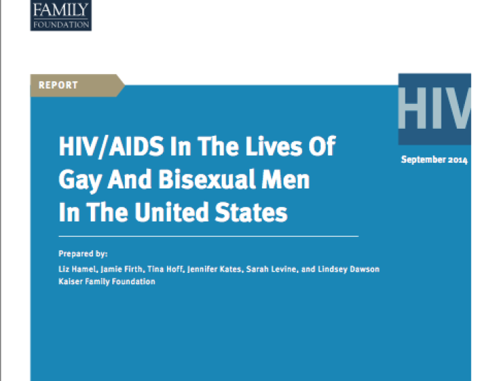 HIV/AIDS in the Lives of Gay & Bi Men in the US report Cover